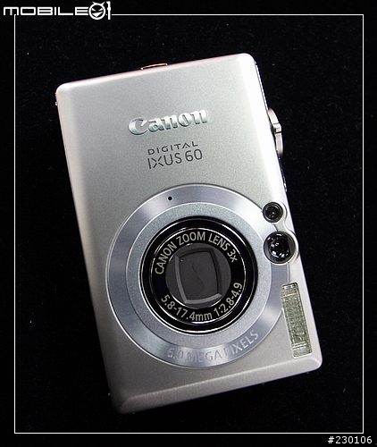 [隨手分享]Canon IXUS 新成員:600萬畫素的IXUS 60~(新增測試照)