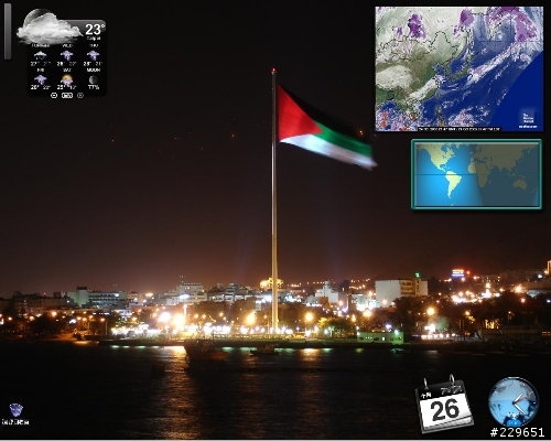 請問桌面上得小程式~撿到的桌布....