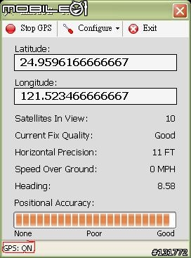 動態更新的 NMEA to KML (Google Earth) 軟體