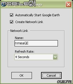 動態更新的 NMEA to KML (Google Earth) 軟體