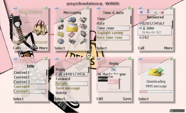 [W800i]在mobile01的第一個作品－psychedelos★