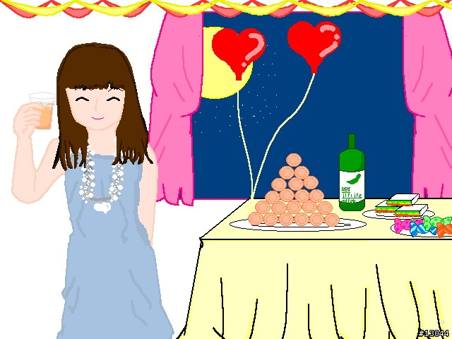 蓁妮的小畫家作品 ～獻給媽媽的母親節畫作