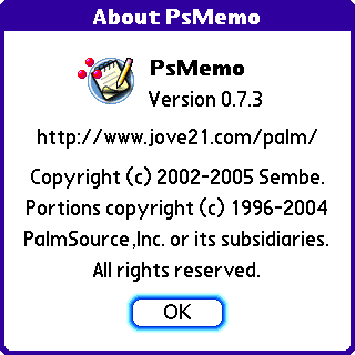 [Palm 教學] 更好的記事軟體 - PsMemo (25)