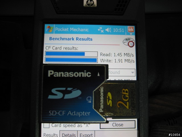 Panasonic SD Adapter Set - SD轉CF 簡單測試