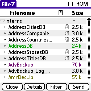[Palm 教學] 免費的檔案管理工具 - FileZ (28)