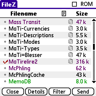 [Palm 教學] 免費的檔案管理工具 - FileZ (28)