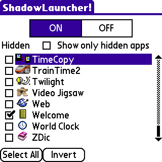 [Palm 教學] 把討厭的程式隱藏起來 - ShadowLauncher! (26)