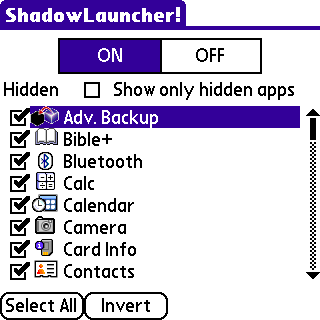 [Palm 教學] 把討厭的程式隱藏起來 - ShadowLauncher! (26)