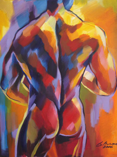 240x320 高畫質男體油畫