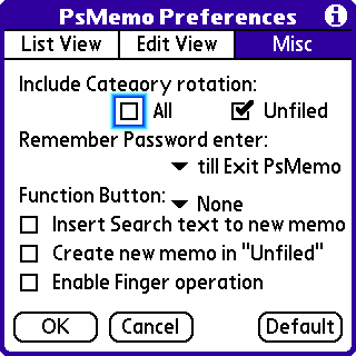 [Palm 教學] 更好的記事軟體 - PsMemo (25)
