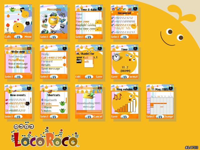 [W550i] 樂克樂克LocoRoco(6/23新增2006世足賽主題)