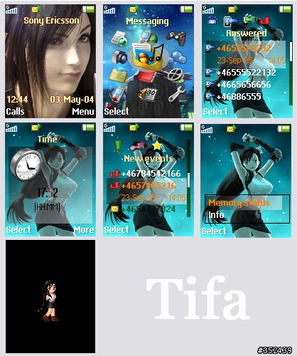 [Z530/K310] FF Tifa+Tifa可愛風+(6/15新增W900)Tifa性感風
