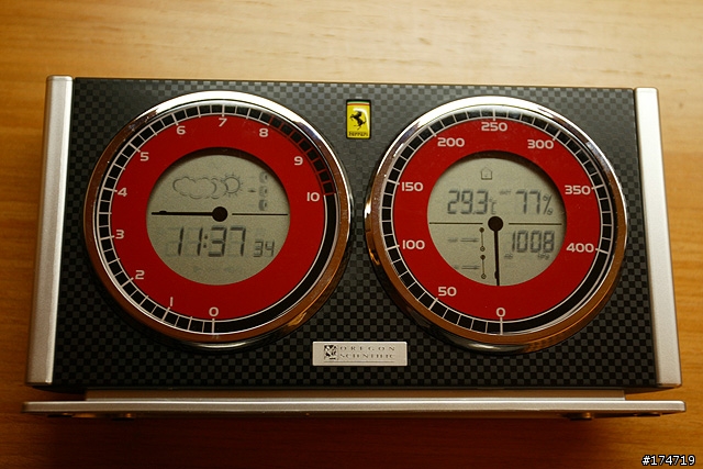 [分享] Ferrari Modena Weather Station  法拉利無線溫度計+鬧鐘