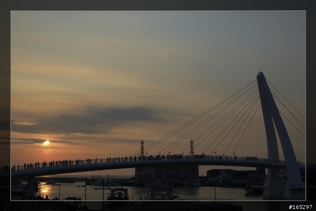 綠意、黃昏、夕陽
