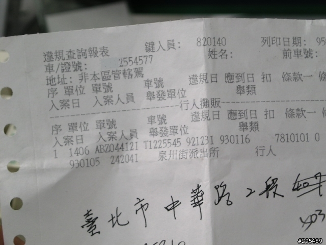請教有關罰單的問題