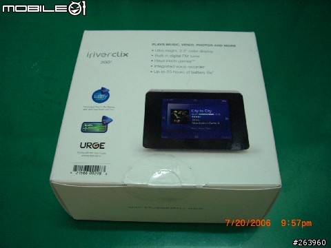 [分享]IRIVER CLIX 2G 入手開箱照   (圖多）