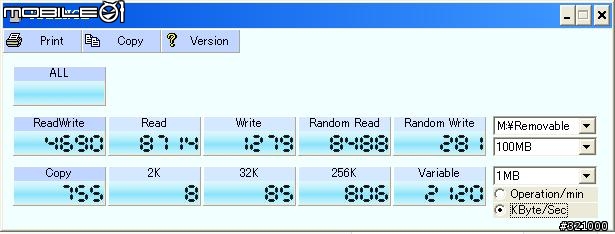 kingmax 1GB 隨身碟測試