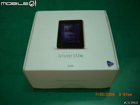 [分享]IRIVER CLIX 2G 入手開箱照   (圖多）