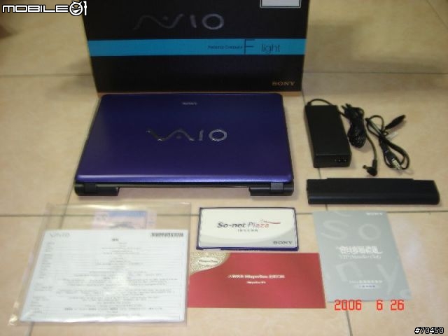 SONY VAIO VGN-FJ79TP  開箱分享照。新手分享，多見諒！