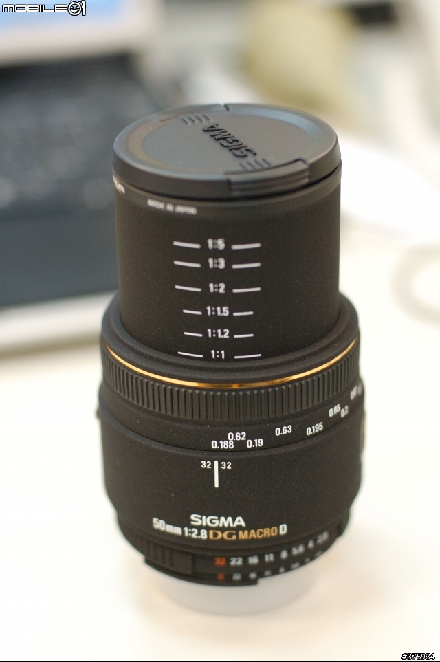 SIGMA 50MM 1:28 DG MACRO D for Nikon開盒圖
