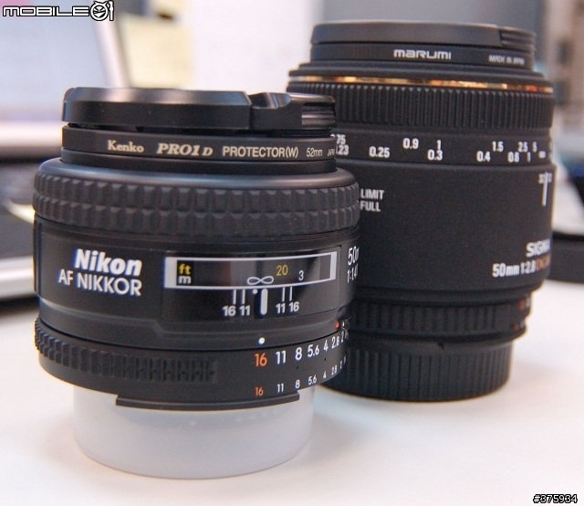 SIGMA 50MM 1:28 DG MACRO D for Nikon開盒圖