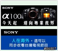 SONY a100隱藏版功能?~~可以看電視?