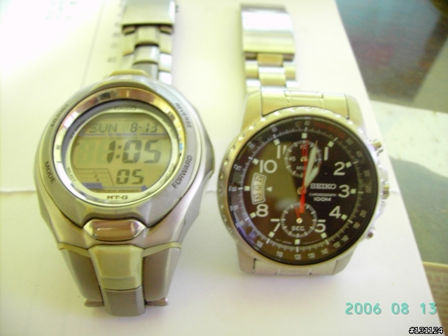 我的第一支seiko錶~SEIKO 左弦雙眼計時套錶~
