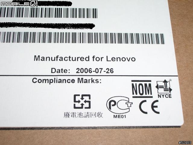 專案機 Lenovo(IBM) ThinkPad X60 1706-AE7開箱報告(圖多,請注意)