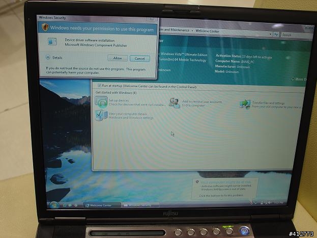 測試Visita in Fujitsu S2110...