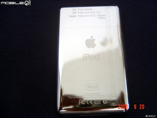 Ipod Video 80GB 入手開箱照