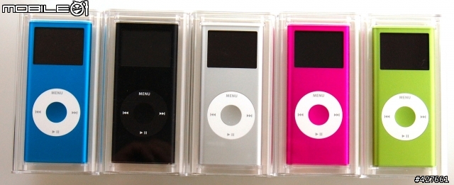 iPod nano 五色同時在我手中 已拆封藍色 外加使用心得