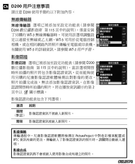 NIKON D200軟體更新~原01.00更新02.00~~~但~~