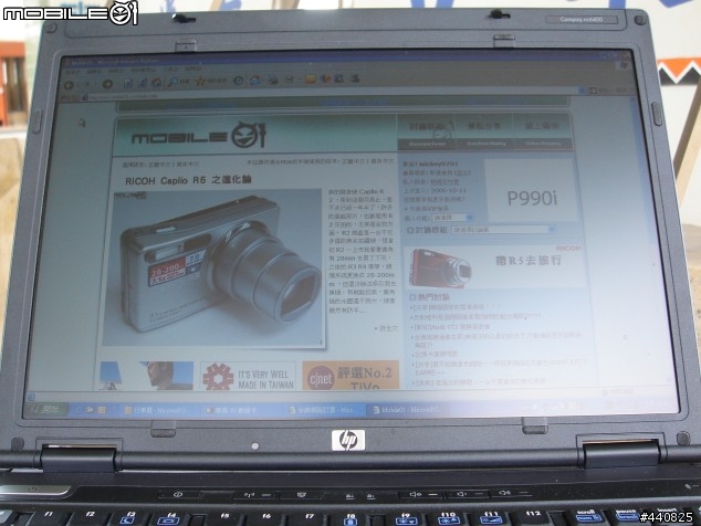[測試]hp nc 6430 商務機 - 浪漫柔光測試報告in台東