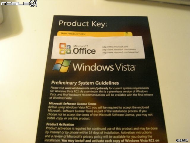 [分享] Microsoft Windows Vista RC1 on Macbook 2.0
