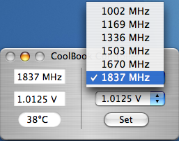 【好消息】第一款 MacBook/MacBook Pro CPU 電壓/頻率調整工具問世了！