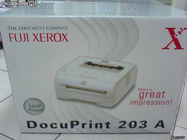FUJI XEROX 203A雷射印表機 開箱記