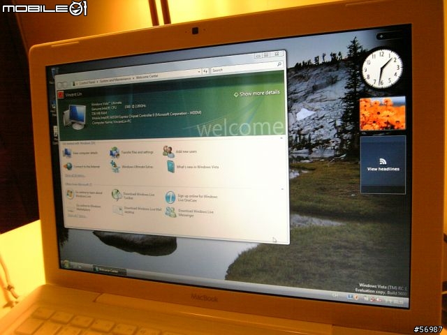[分享] Microsoft Windows Vista RC1 on Macbook 2.0