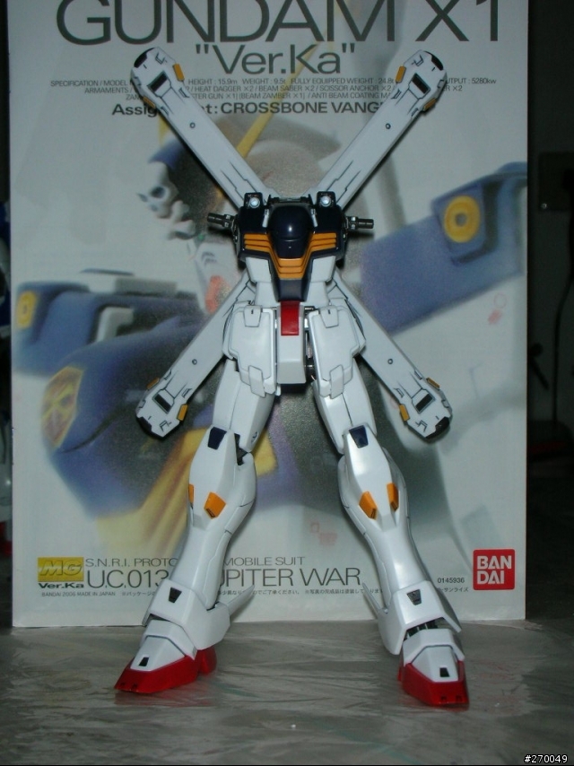 萬代最新MG作品GUNDAM X1(骨十字X-1)新增!披風&核心戰機