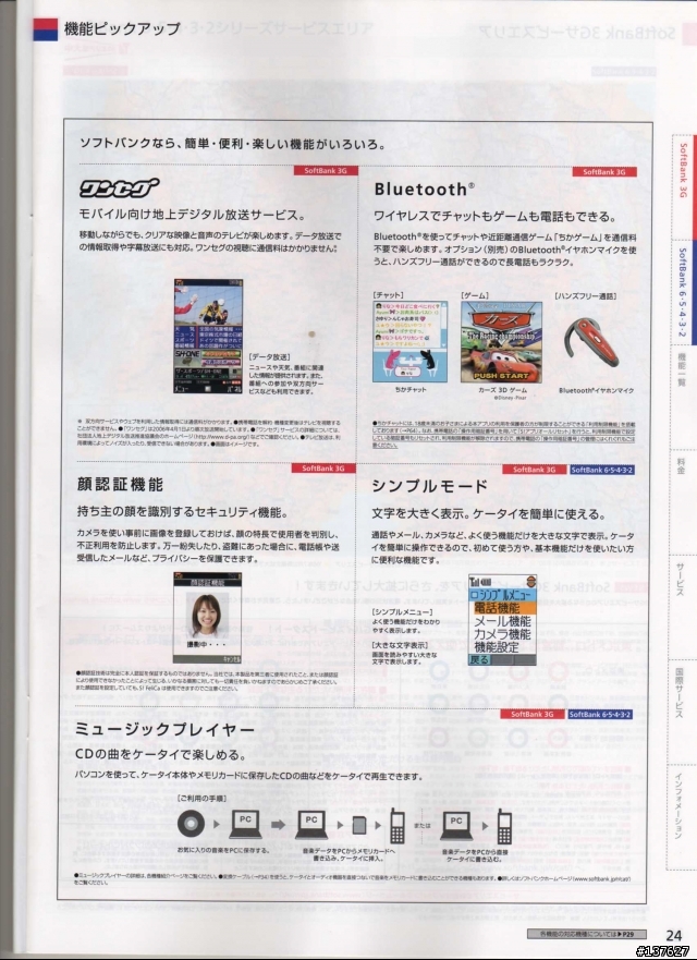 SoftBank CATALOGUE 10月 DM (34 pix 在中)