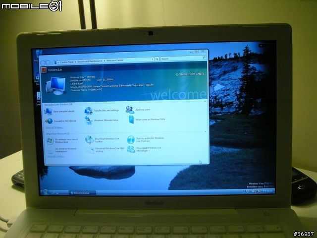 [分享] Microsoft Windows Vista RC1 on Macbook 2.0
