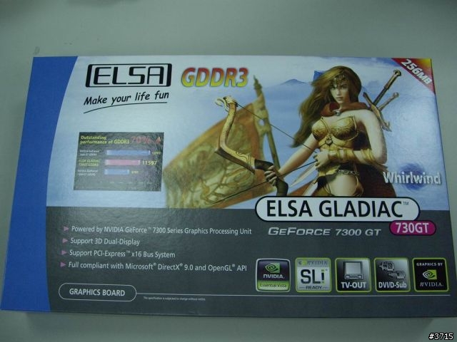 艾爾莎 Elsa 7300 gt GDDR3 飆風版 (730gt)
