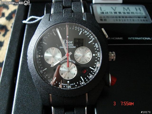[分享]DIOR HOMME BLACK TIME 天文台飛行計時碼錶(2006/10/3補新照)