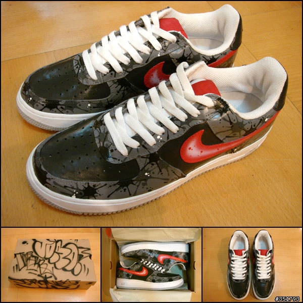 Nike AF1 X Jor 1 - 紐約最有名的 Graffiti 大師 Jor One 的作品.