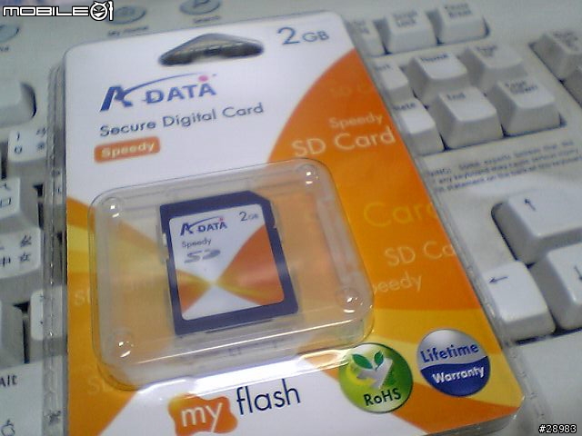 11/17燦坤封館買的威剛2G SD記憶卡