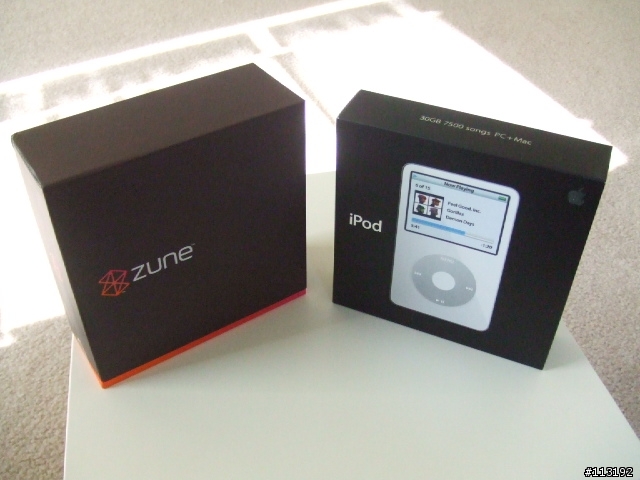 M$ Microsoft Zune 30G 暗黑搖滾    !開箱報告!