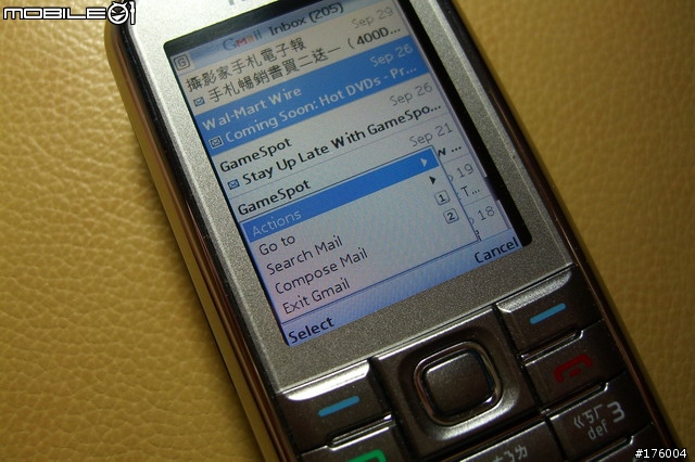 [分享] 圖多, Gmail 手機Java 版, Google大神加持, 輕鬆收 mail 看 Office 都OK