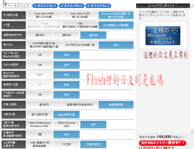 (求援）Flash顯示日文會變成亂碼