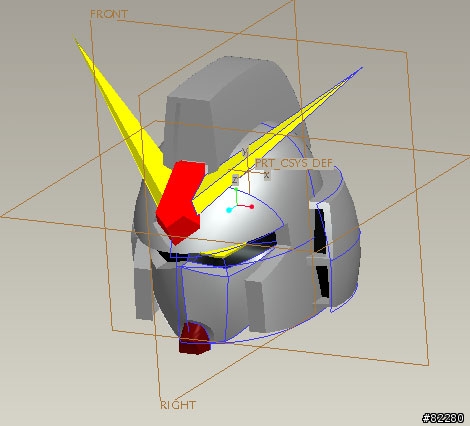 [數位的逸品]自娛娛人的數位模型Gundam RX-78，新年快樂喔～迷拿桑