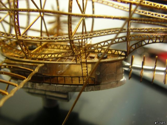 天空之城海盜金屬模型船 (圖多) Laputa Airship of Viking Tigermoth