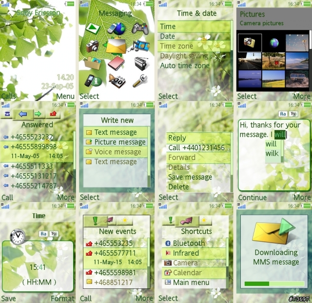 [W850i] 小叮噹 / 新主題《綠》
